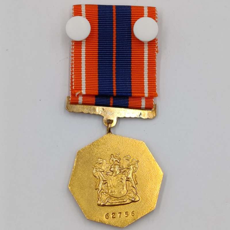 SADF Pro Pretoria medal #62756 issued to Lance Corporal K.F.C Landman in box - swivel type