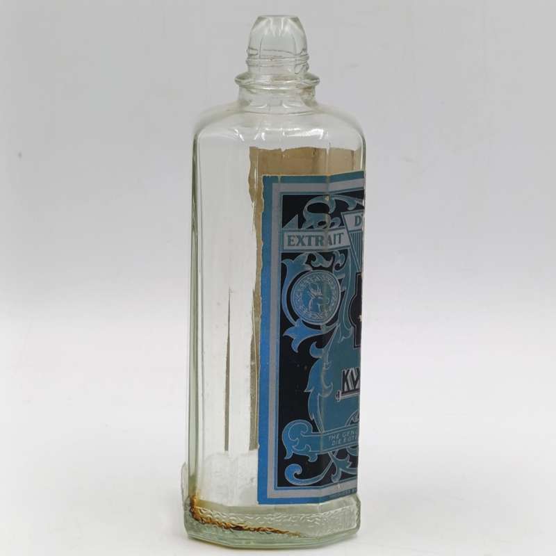 Vintage KWV Eau de Cologne glass bottle - no lid