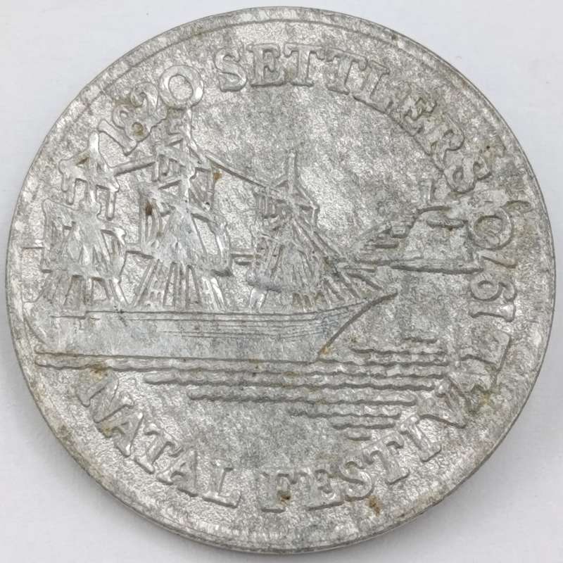 1820 Settlers Natal Festival 1970 badge