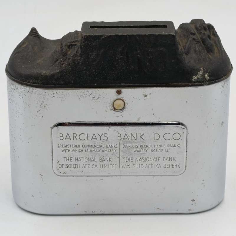 Vintage Barclays Bank Table Mountain money box