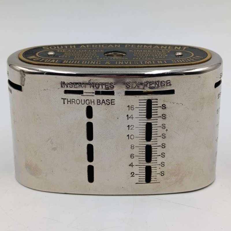 Vintage South African Permanent Mutual Building and Investment Society money box #11335