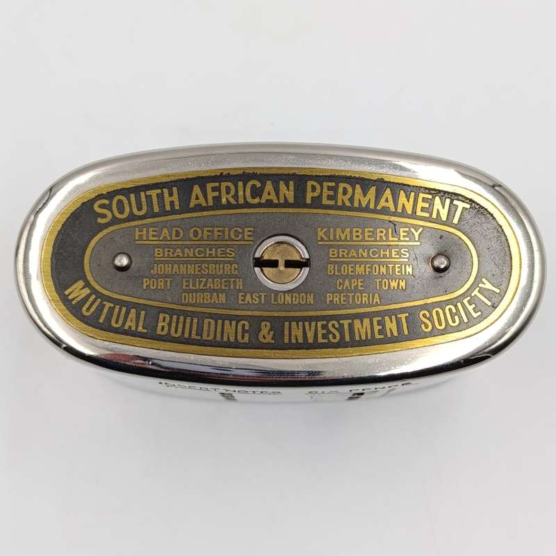 Vintage South African Permanent Mutual Building and Investment Society money box #11335