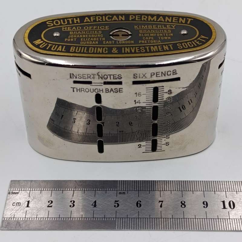 Vintage South African Permanent Mutual Building and Investment Society money box #11335