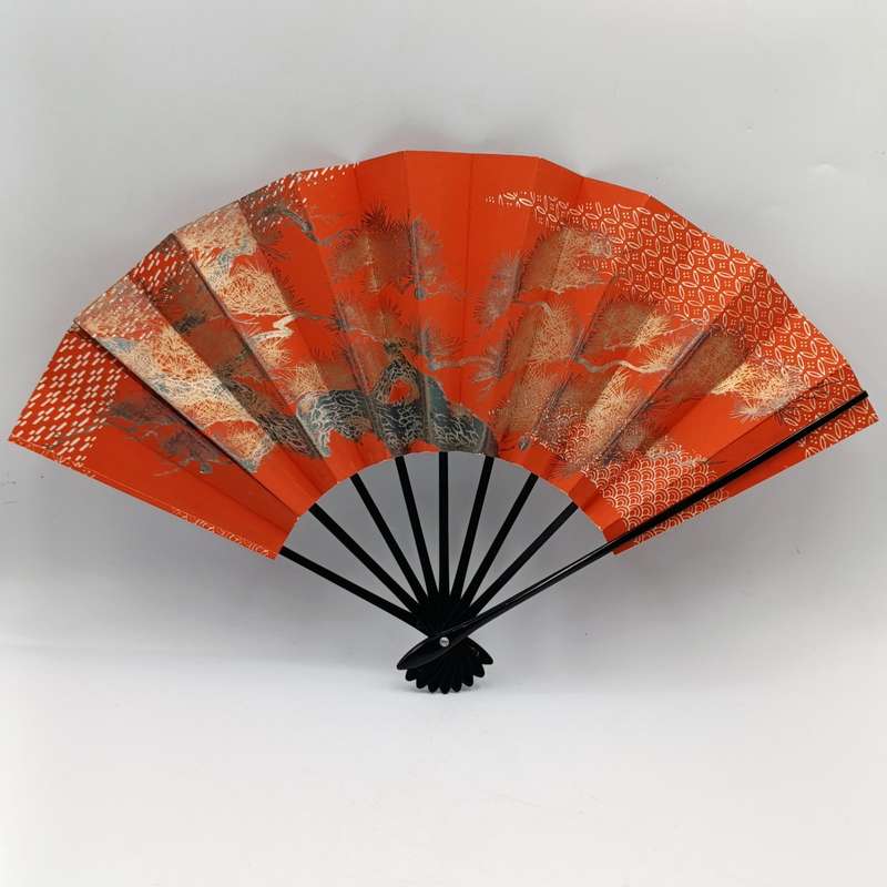 Vintage Japanese Sensu hand fan in box - never used
