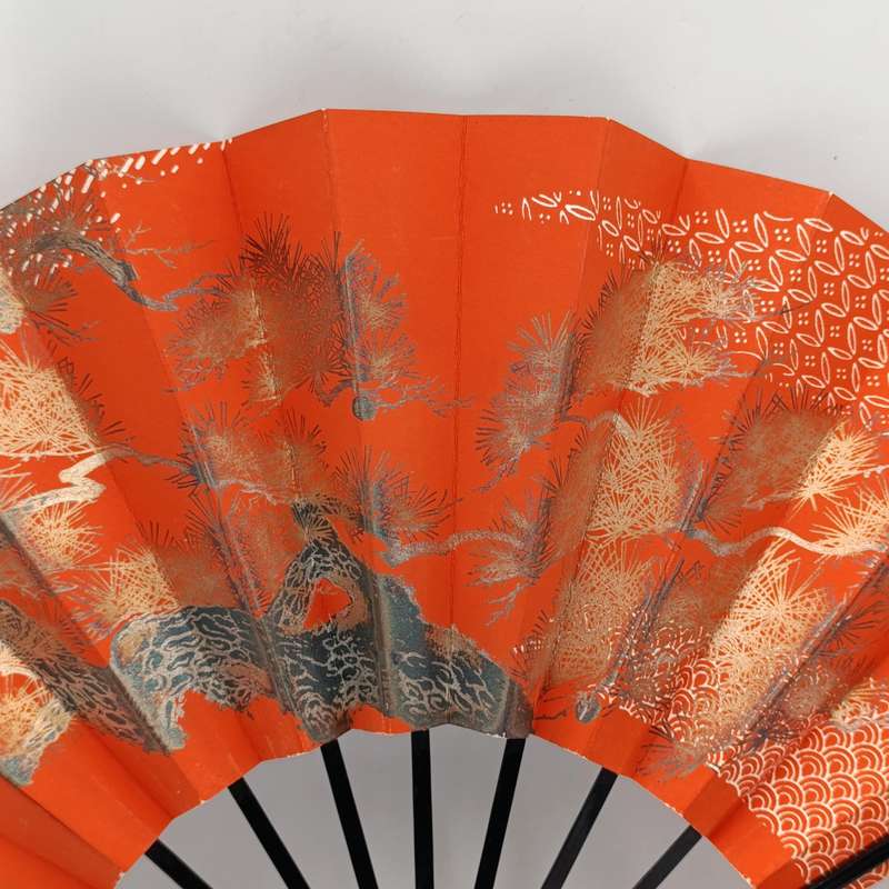 Vintage Japanese Sensu hand fan in box - never used