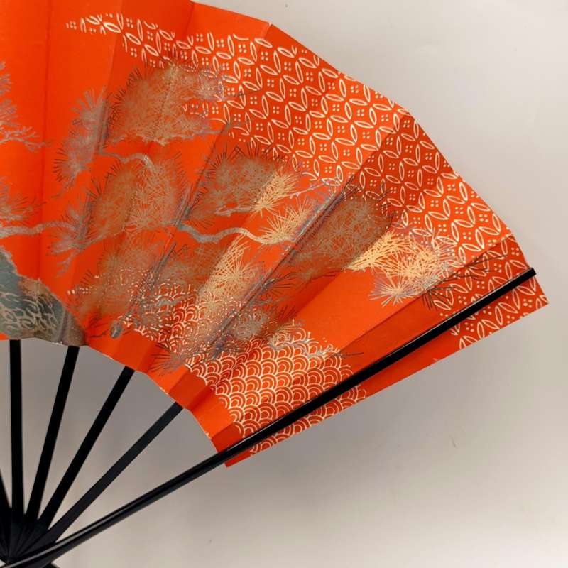Vintage Japanese Sensu hand fan in box - never used