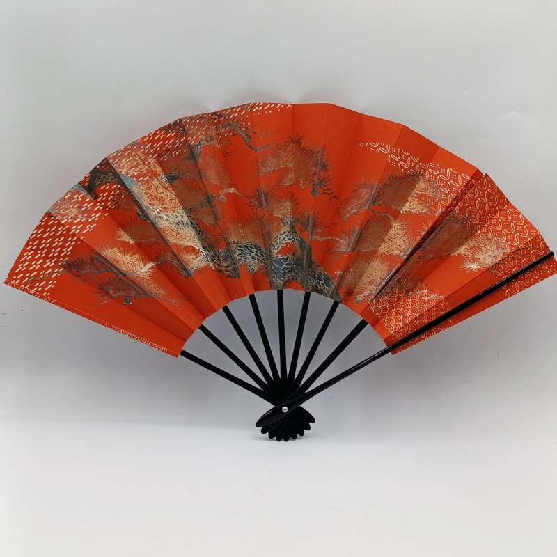 Vintage Japanese Sensu hand fan in box - never used
