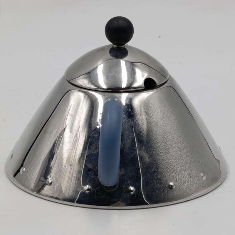 Michael Graves Alessi sugar bowl with spoon