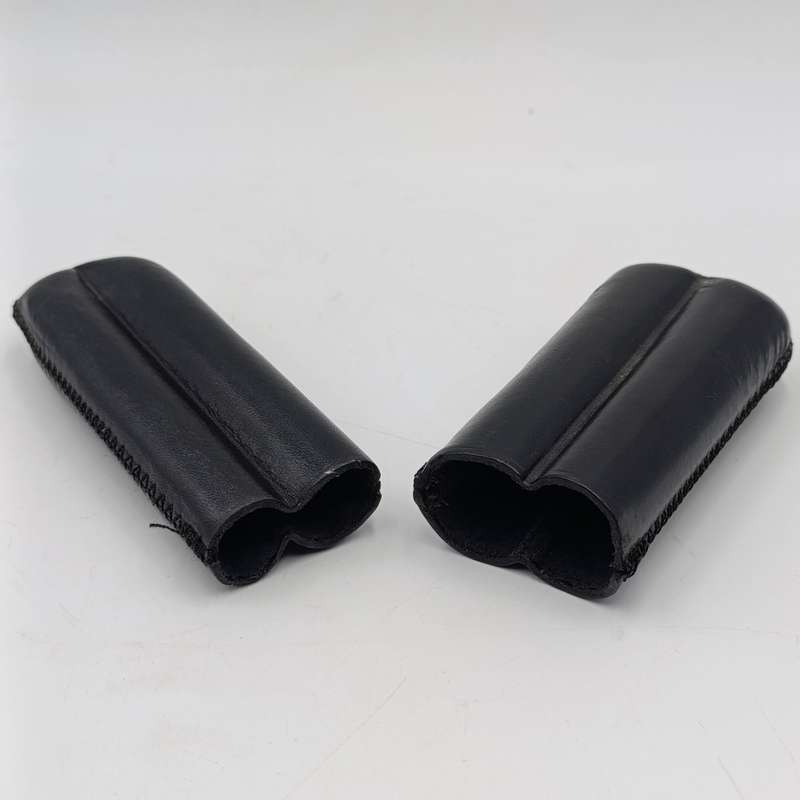 Double Leather cigar holder - Black