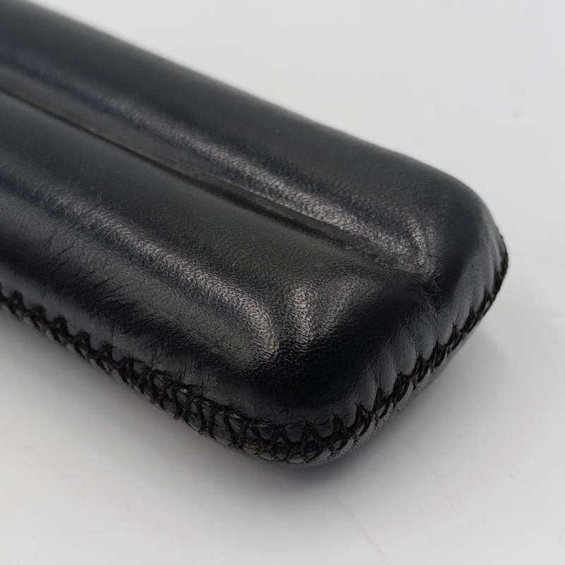 Double Leather cigar holder - Black