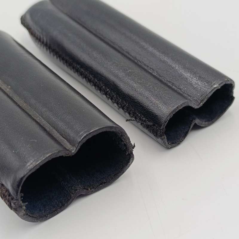 Double Leather cigar holder - Black