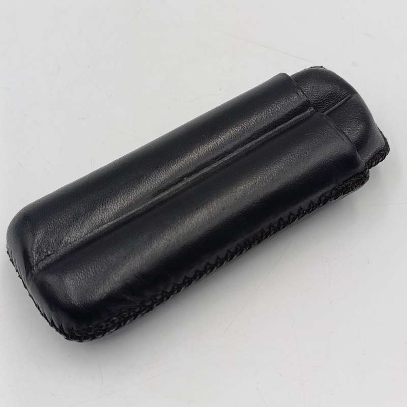 Double Leather cigar holder - Black