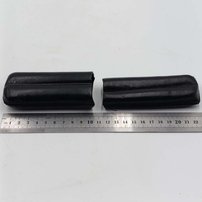 Double Leather cigar holder - Black