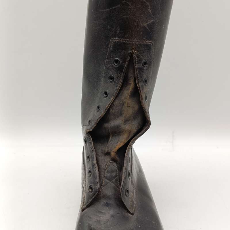 Pair of WW1 Flying Corps Officers black leather boots - looks like size 7