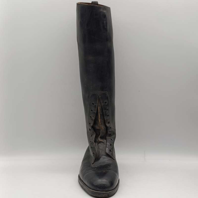 Pair of WW1 Flying Corps Officers black leather boots - looks like size 7