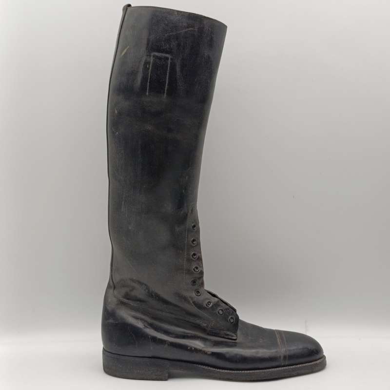 Pair of WW1 Flying Corps Officers black leather boots - looks like size 7