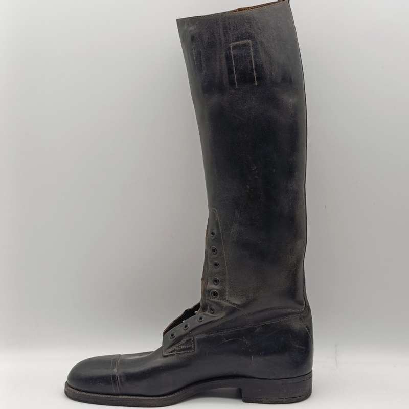 Pair of WW1 Flying Corps Officers black leather boots - looks like size 7