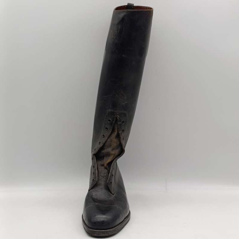 Pair of WW1 Flying Corps Officers black leather boots - looks like size 7