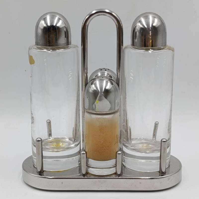 Alessi Italy Ettore Sottsass condiment set