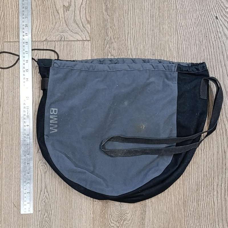 Genuine BMW motorcycle helmet with bag - some minor scuff marks