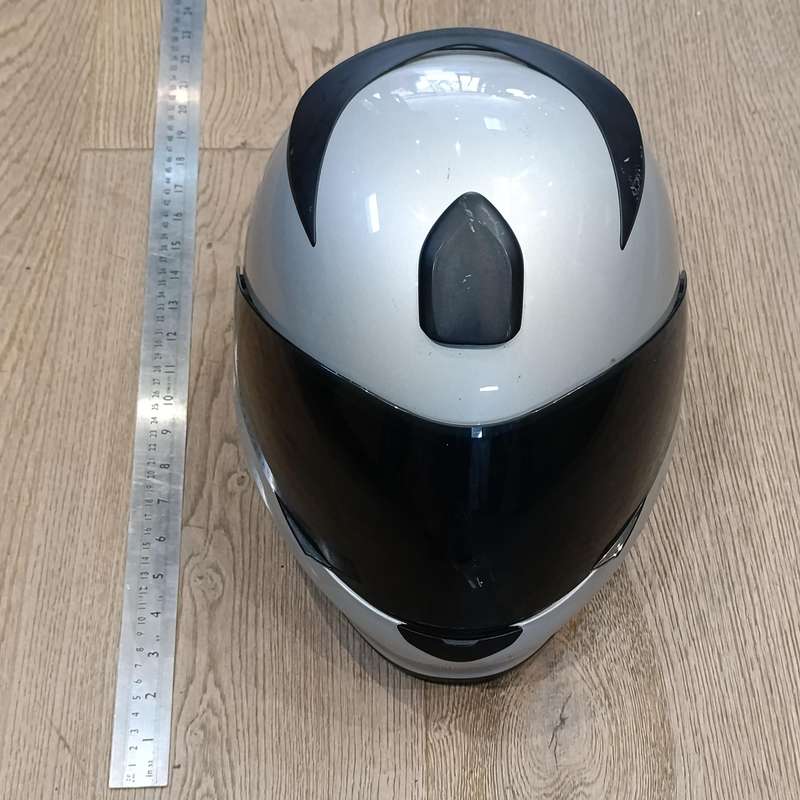 Genuine BMW motorcycle helmet with bag - some minor scuff marks