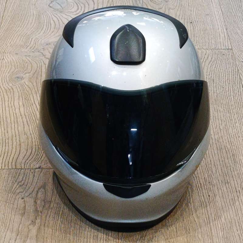 Genuine BMW motorcycle helmet with bag - some minor scuff marks