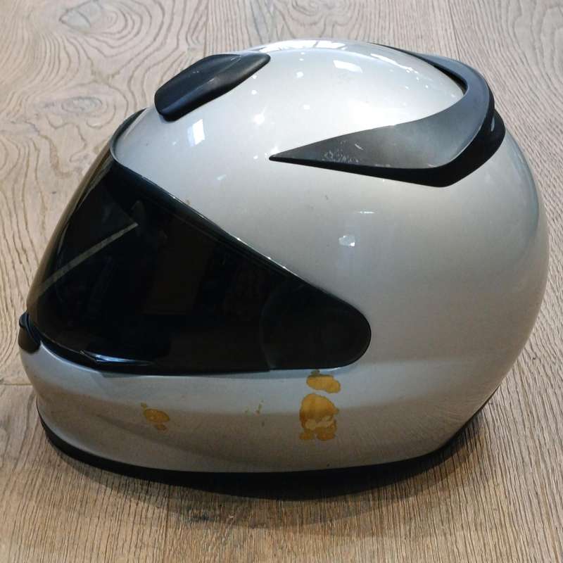 Genuine BMW motorcycle helmet with bag - some minor scuff marks