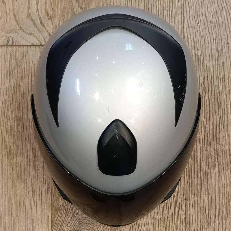 Genuine BMW motorcycle helmet with bag - some minor scuff marks