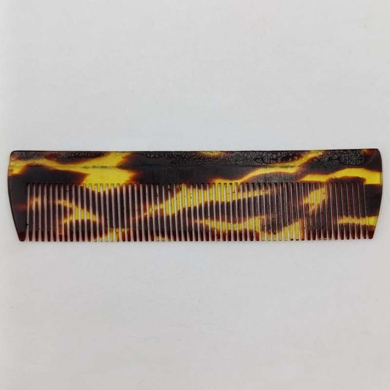 Antique Enameled Faux tortoise shell comb