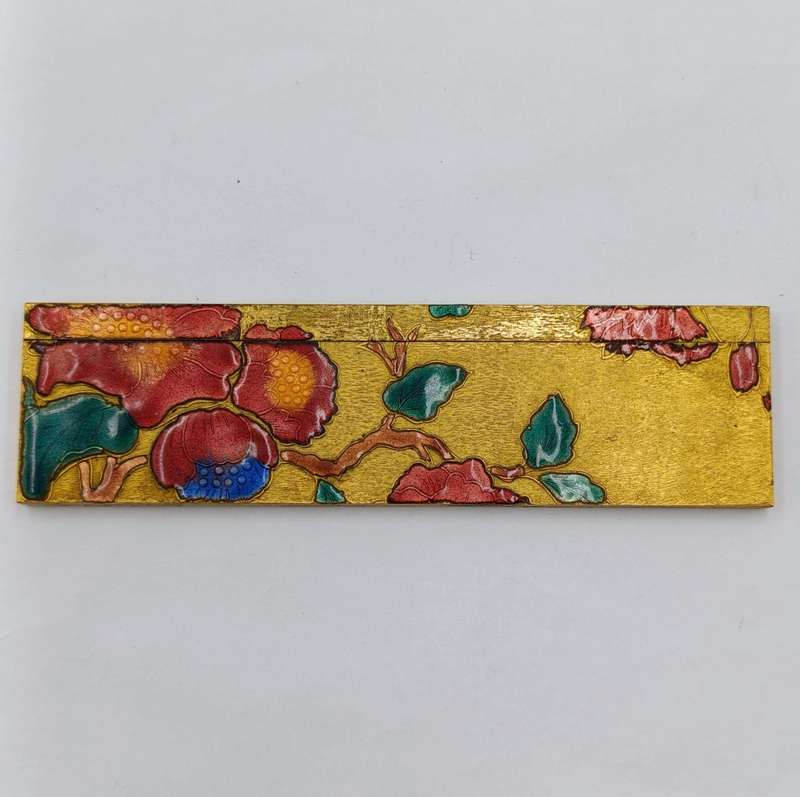 Antique Enameled Faux tortoise shell comb