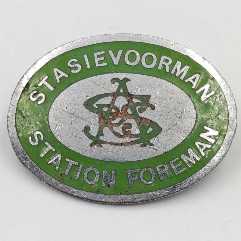 South African Railways station Foreman badge