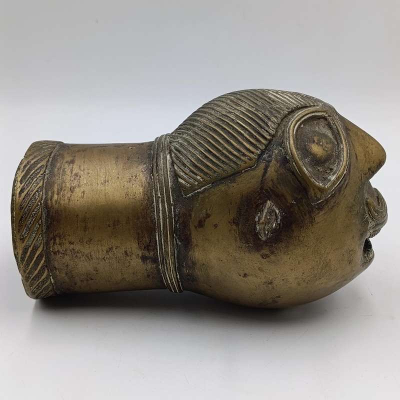 Pair of Indian Palanquin Finial 18th century bronze pole ends Rarely seen