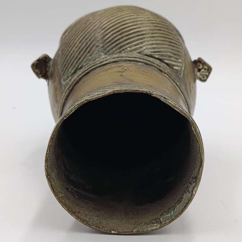 Pair of Indian Palanquin Finial 18th century bronze pole ends Rarely seen