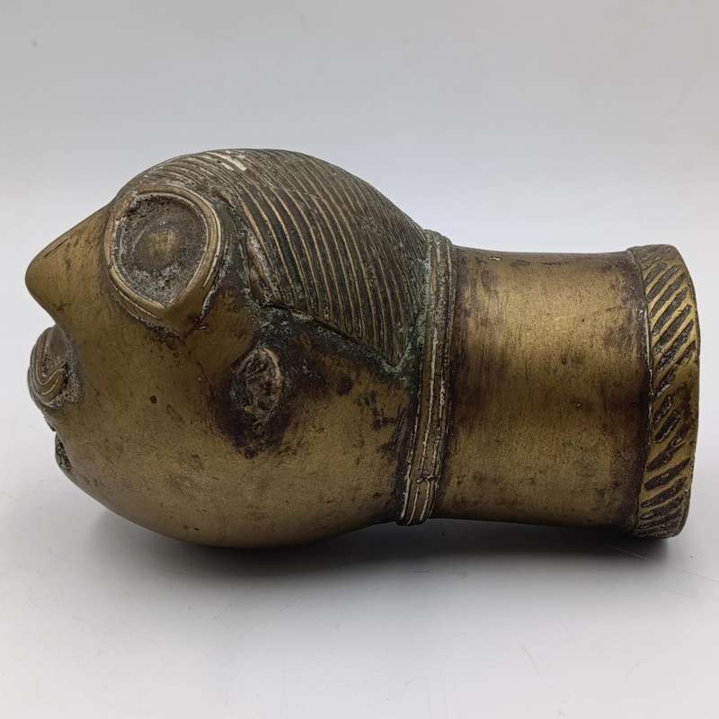 Pair of Indian Palanquin Finial 18th century bronze pole ends Rarely seen