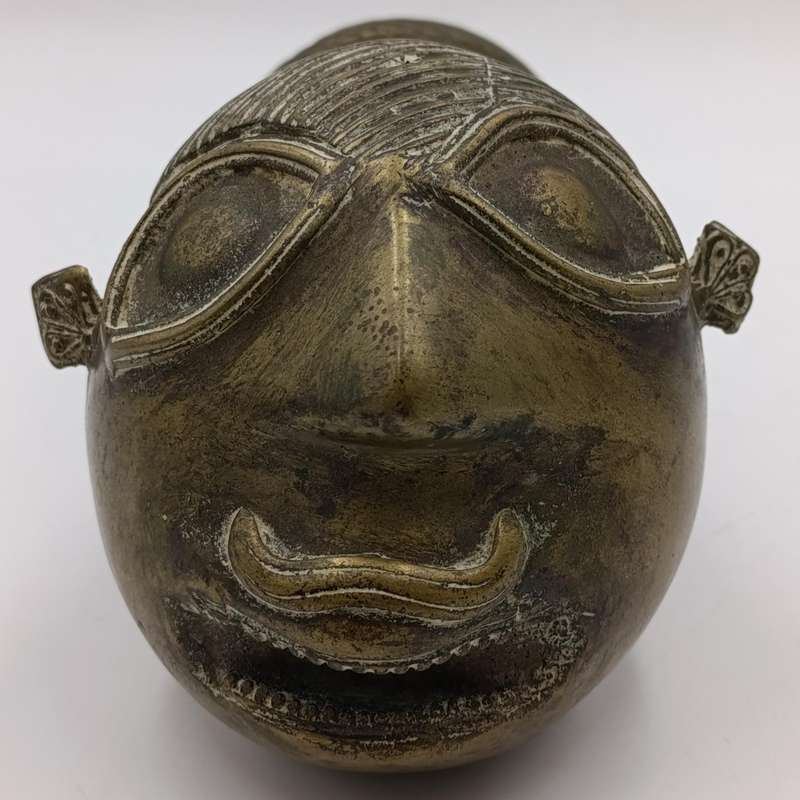 Pair of Indian Palanquin Finial 18th century bronze pole ends Rarely seen