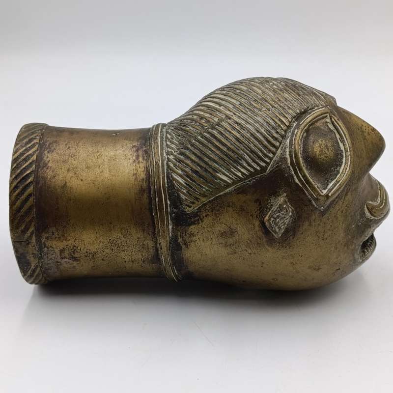 Pair of Indian Palanquin Finial 18th century bronze pole ends Rarely seen