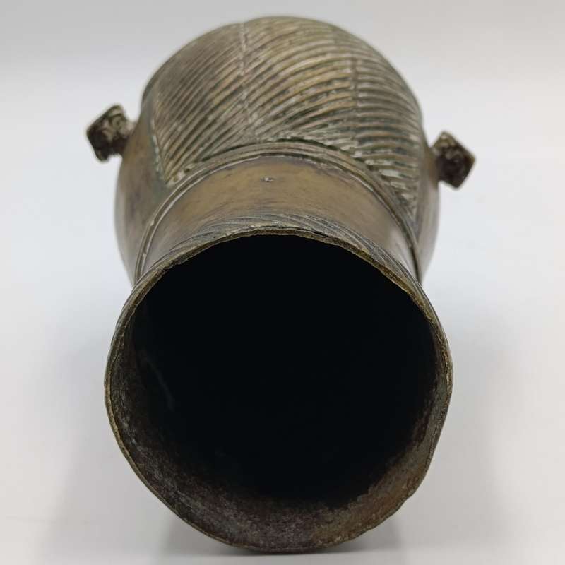 Pair of Indian Palanquin Finial 18th century bronze pole ends Rarely seen
