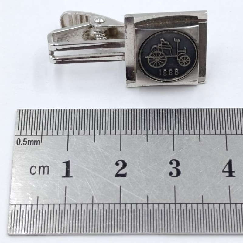 1886 Benz first car set of cufflinks and tie clip