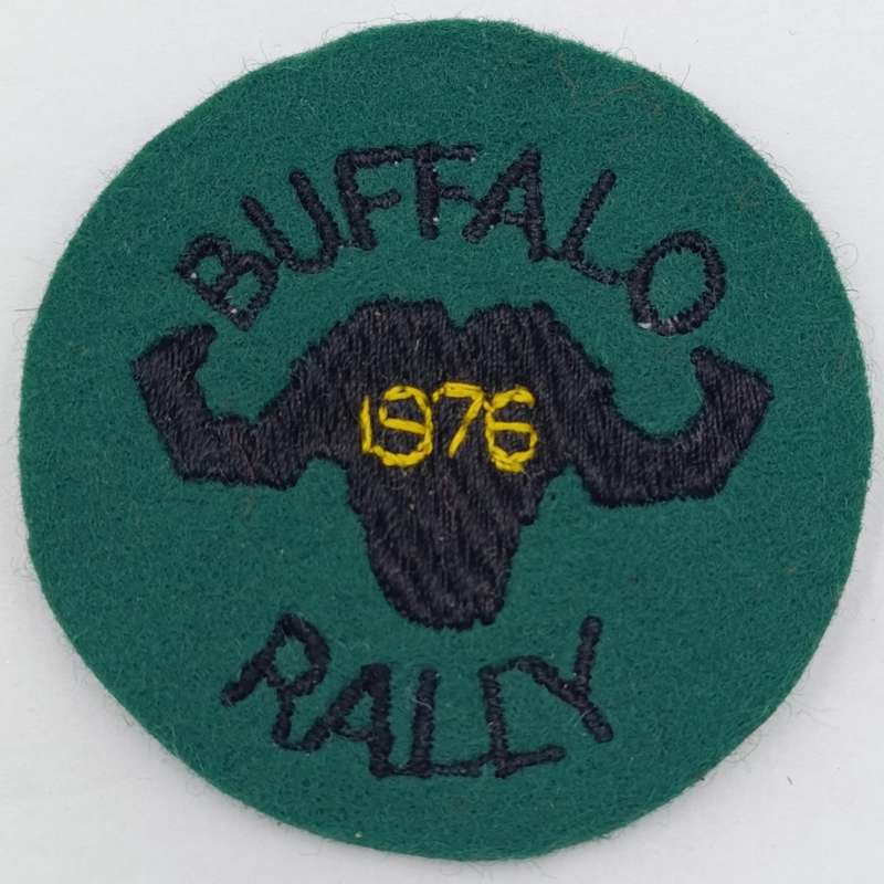 Buffalo Rally Patches for 1975 and 1976 - original