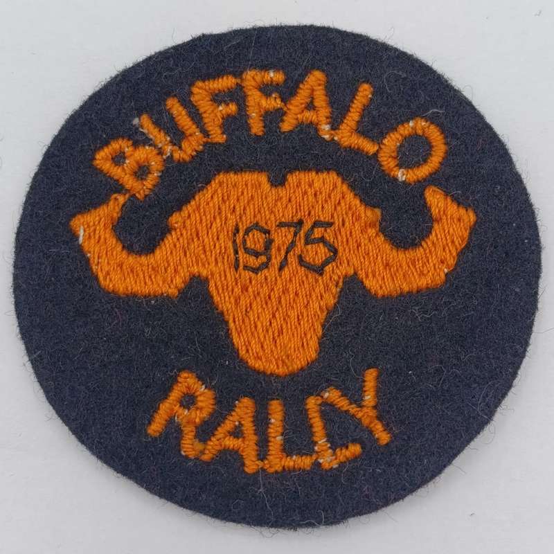 Buffalo Rally Patches for 1975 and 1976 - original