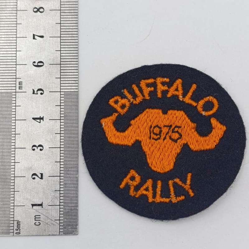 Buffalo Rally Patches for 1975 and 1976 - original