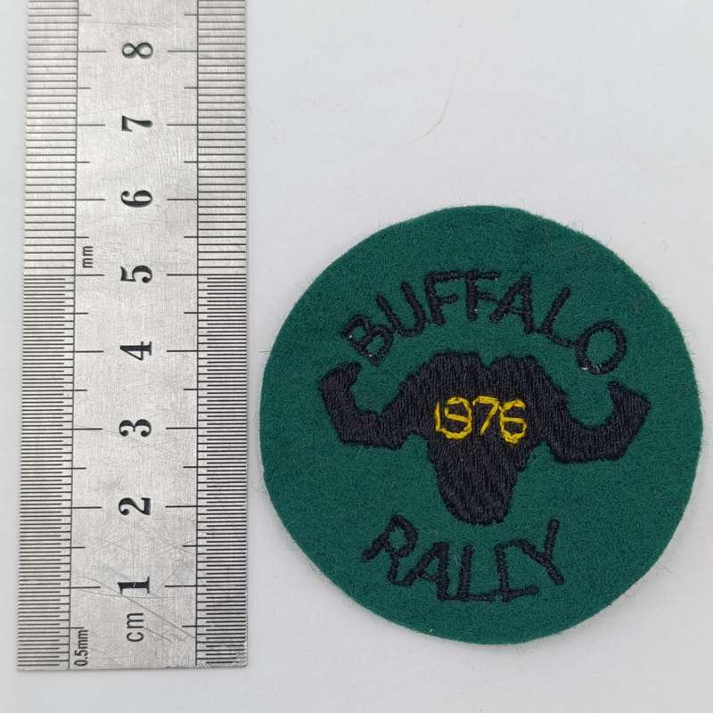 Buffalo Rally Patches for 1975 and 1976 - original