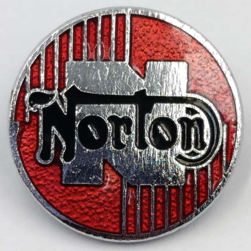 Norton motorcycle pin badge