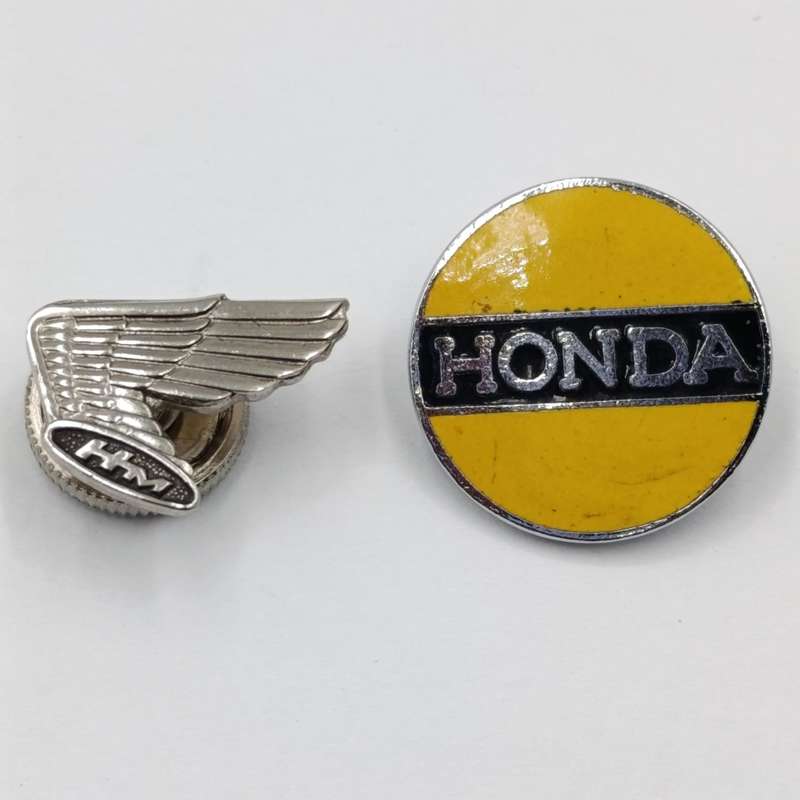 Pair of Honda motorcycle badges