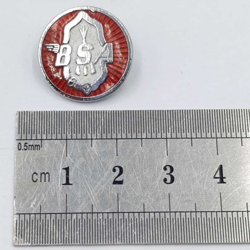 BSA motorcycle lapel pin badge