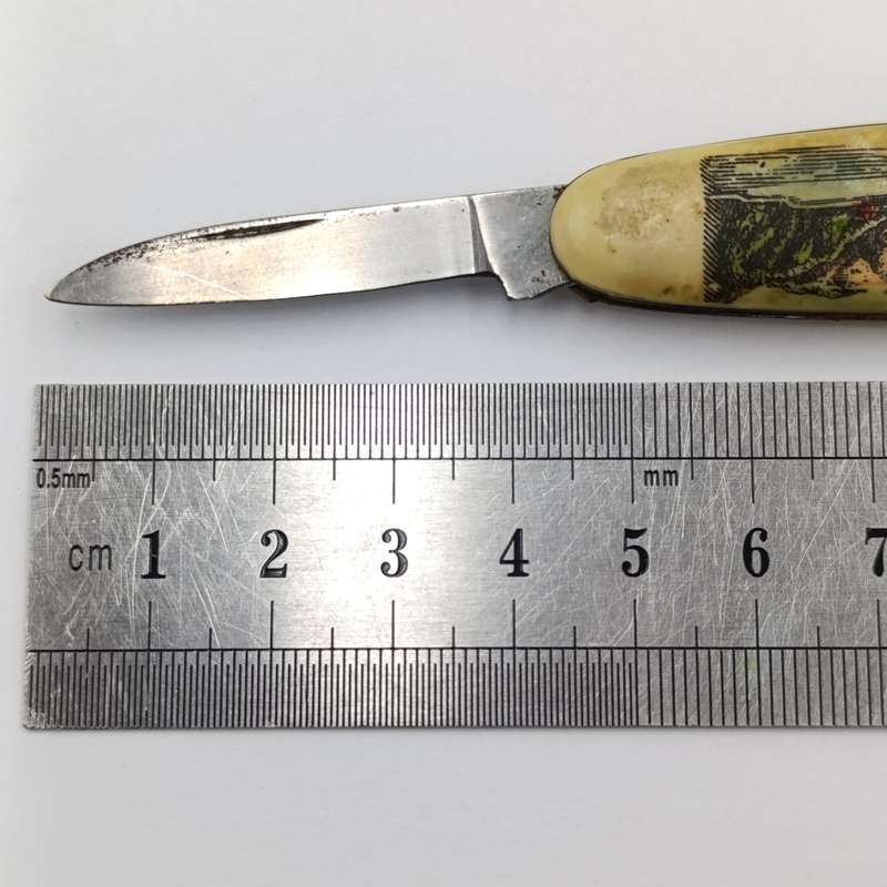 Vintage German pocket knife with pictures of towns
