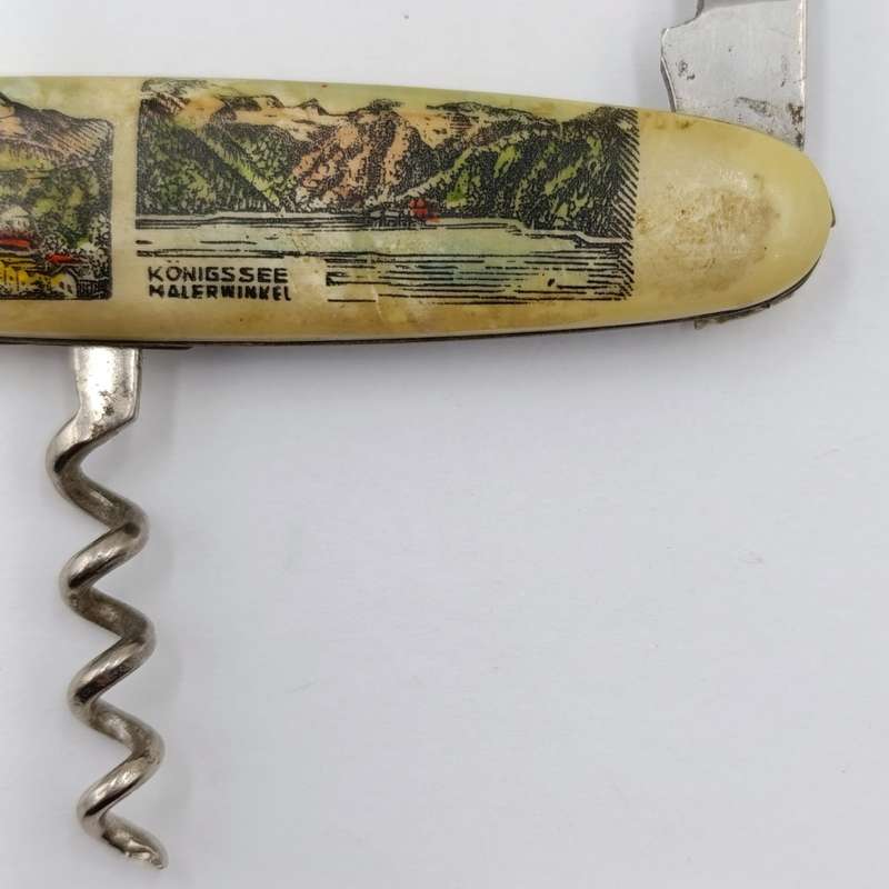 Vintage German pocket knife with pictures of towns