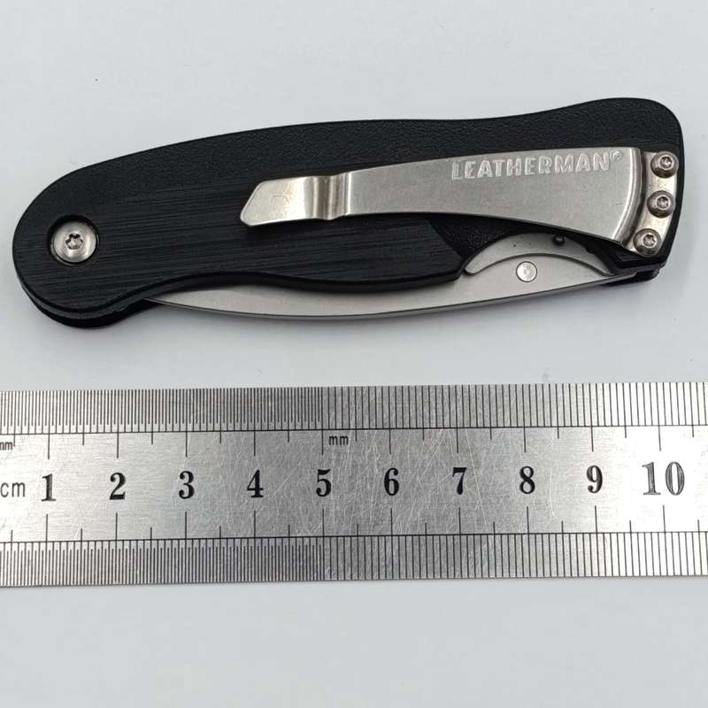 Leatherman C33X black knife with caribiner clip