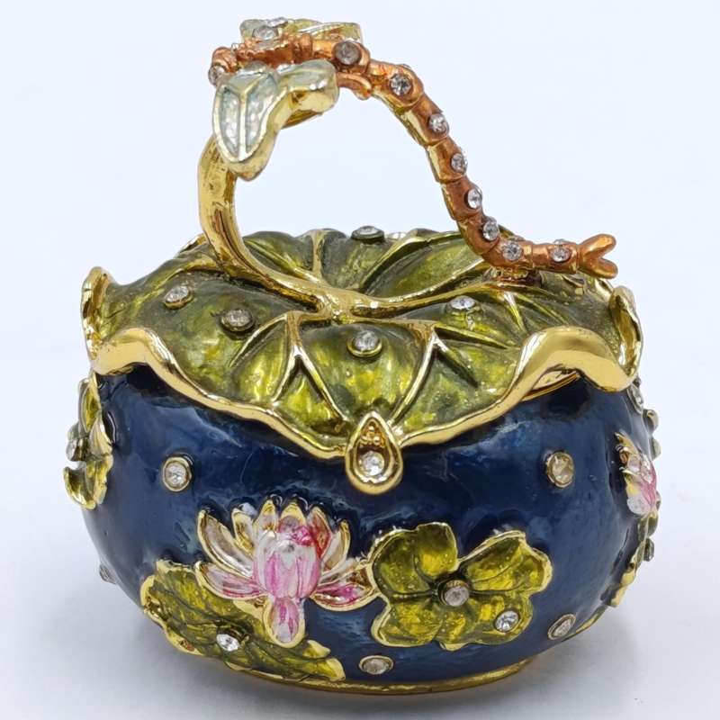 Beautiful Dragonfly floral trinket box