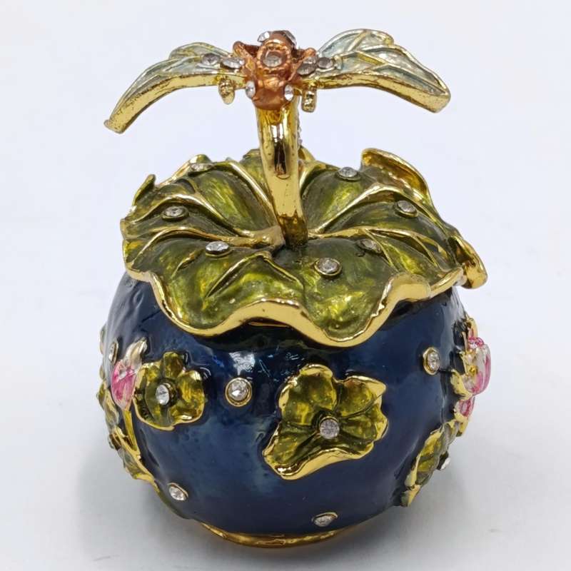 Beautiful Dragonfly floral trinket box